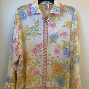 Averardo Bessi Floral Women's Blouse - Multicolor
